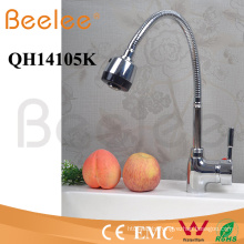 China Sanitary Ware Rotatable Flow Changeable Jet Deck Mount Hot and Cold Kitchen Faucet